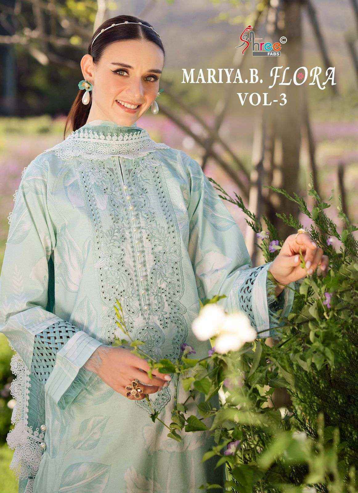 Shree Fabs Mariya B Flora Vol 3 Cotton Pakistani Suits ( 6 pcs Catalogue )