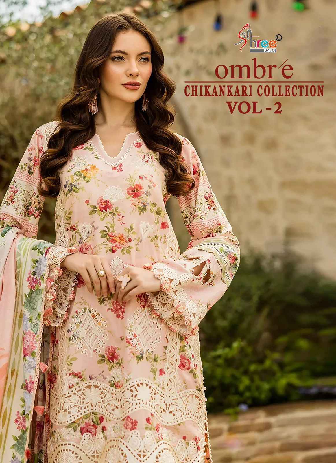 Shree Fabs Ombre Chikankari Collection Vol 2 Cotton Pakistani Suits ( 8 pcs Catalogue )