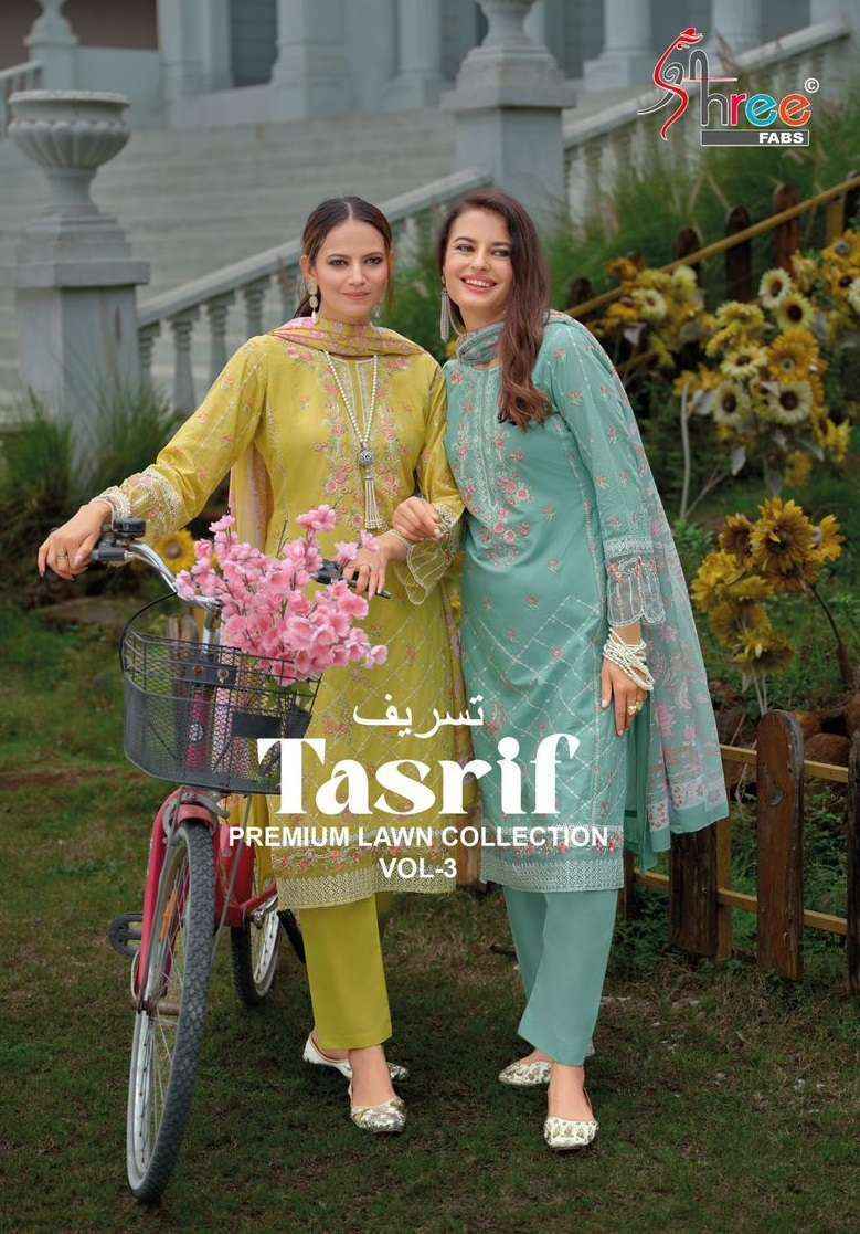 Shree Fabs Tasrif Vol 3 Cotton Pakistani Suits New Collection ( 6 pcs Catalogue )