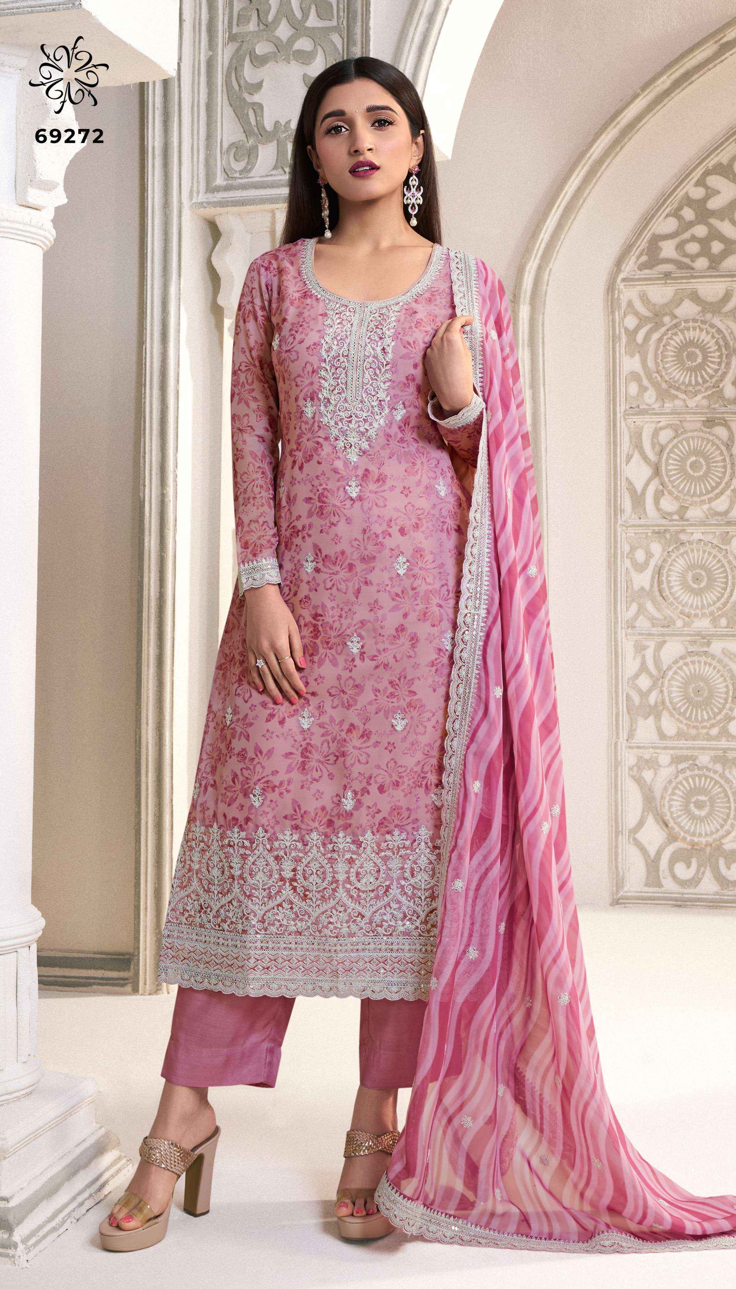 Vinay Fashion Kuleesh Sparsh Organza Dress Material Wholesale Price ( 6 Pcs Catalog )