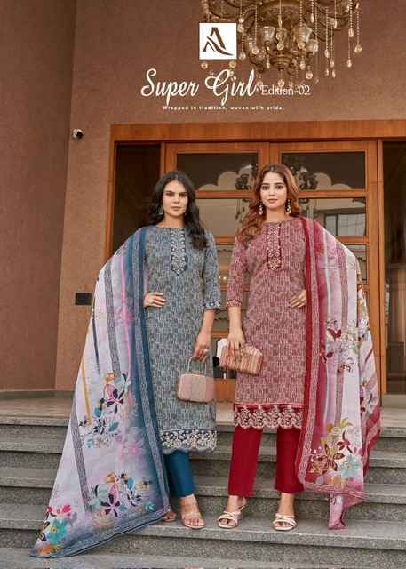 Alok Super Girl Edition 2 Cotton Dress Material Wholesale Price ( 4 Pcs Catalog )
