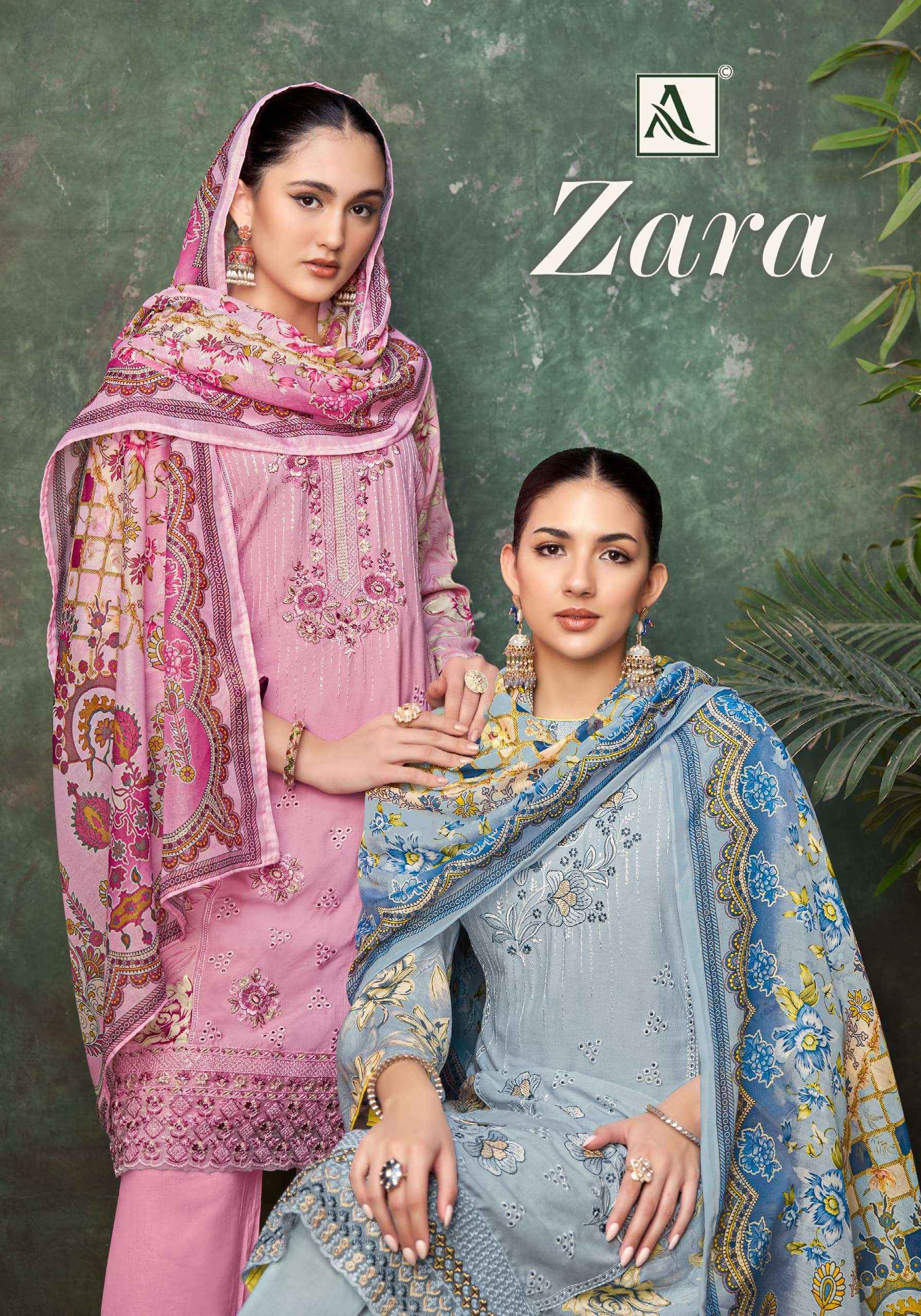 Alok Zara Viscose Dress Material Wholesale Textile Market (  4 pcs Catalogue )