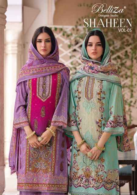 Belliza Shaheen Vol 5 Viscouse Reyon Dress Material Online Shopping ( 8 pcs Catalogue )