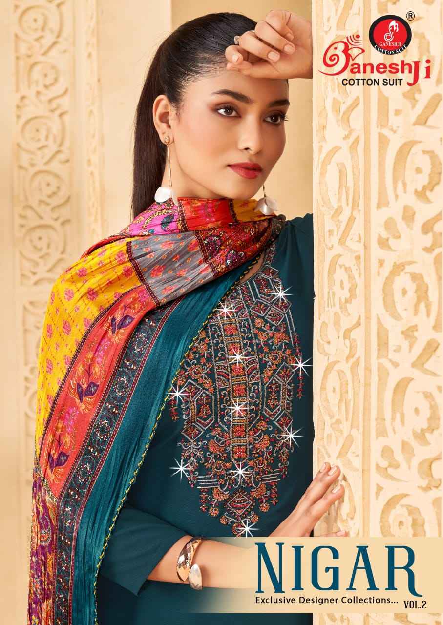Ganesh Ji Nigar Vol 2 Rayon Dress Material Wholesale Price ( 8 Pcs Catalog )