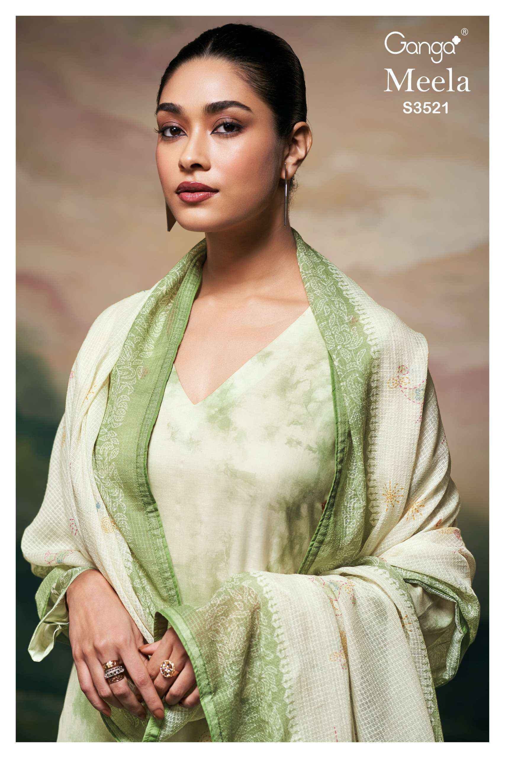 Ganga Fashion Meela 3521 Cotton Dress Material Wholesale Price ( 4 pcs Catalogue )