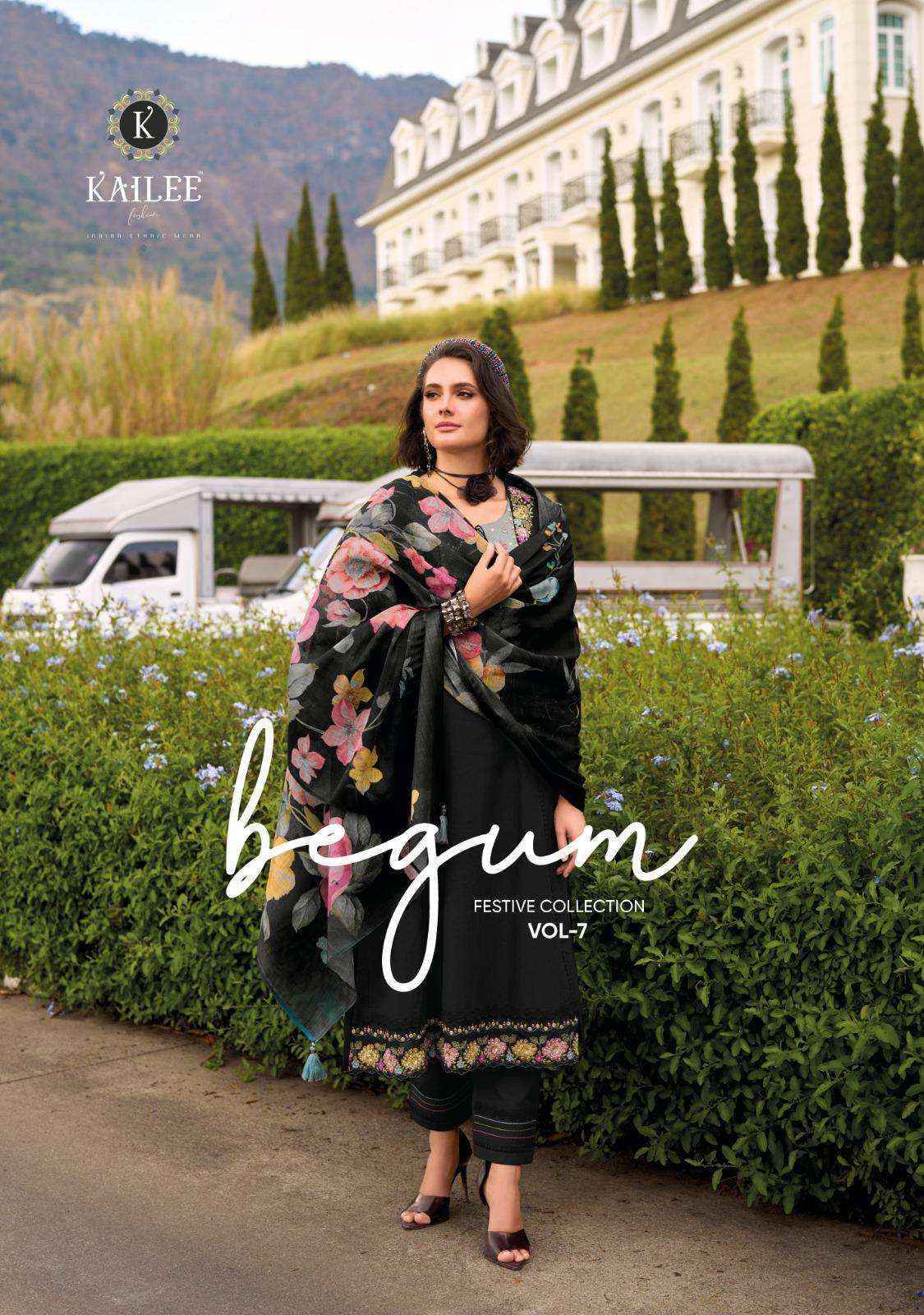 Kailee Fashion Begum Vol 7 Cotton Kurti Combo Set Wholesale Price ( 5 Pcs Catalog )