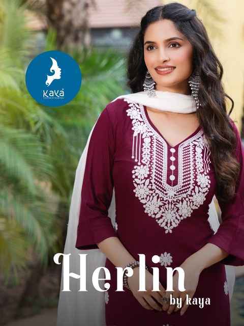 Kaya Herlin Rayon Kurti Combo Set Wholesale Price ( 6 Pcs Catalog )