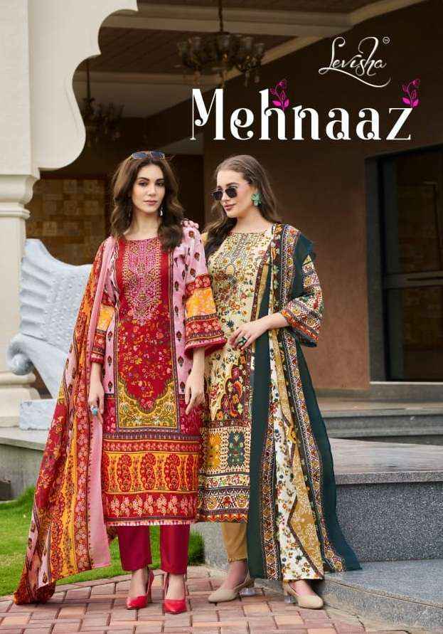 Levisha Mehnaaz Cotton Dress Material Wholesale Online Shopping ( 8 pcs Catalogue