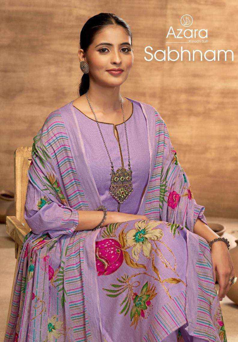 Radhika Fashion Azara Sabhnam Lawn Cotton Dress Material Wholesale Price ( 4 Pcs Catalog )