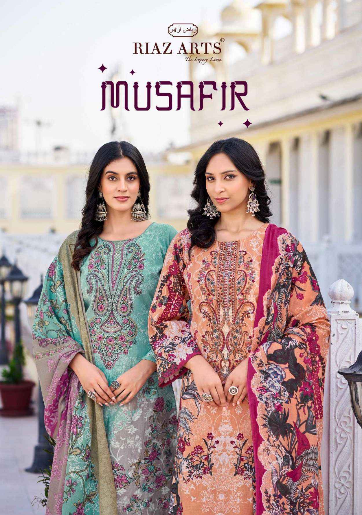 Riaz Arts Musafir Vol 26 Wholesale Lawn Cotton Dress Material ( 8 pcs Catalogue