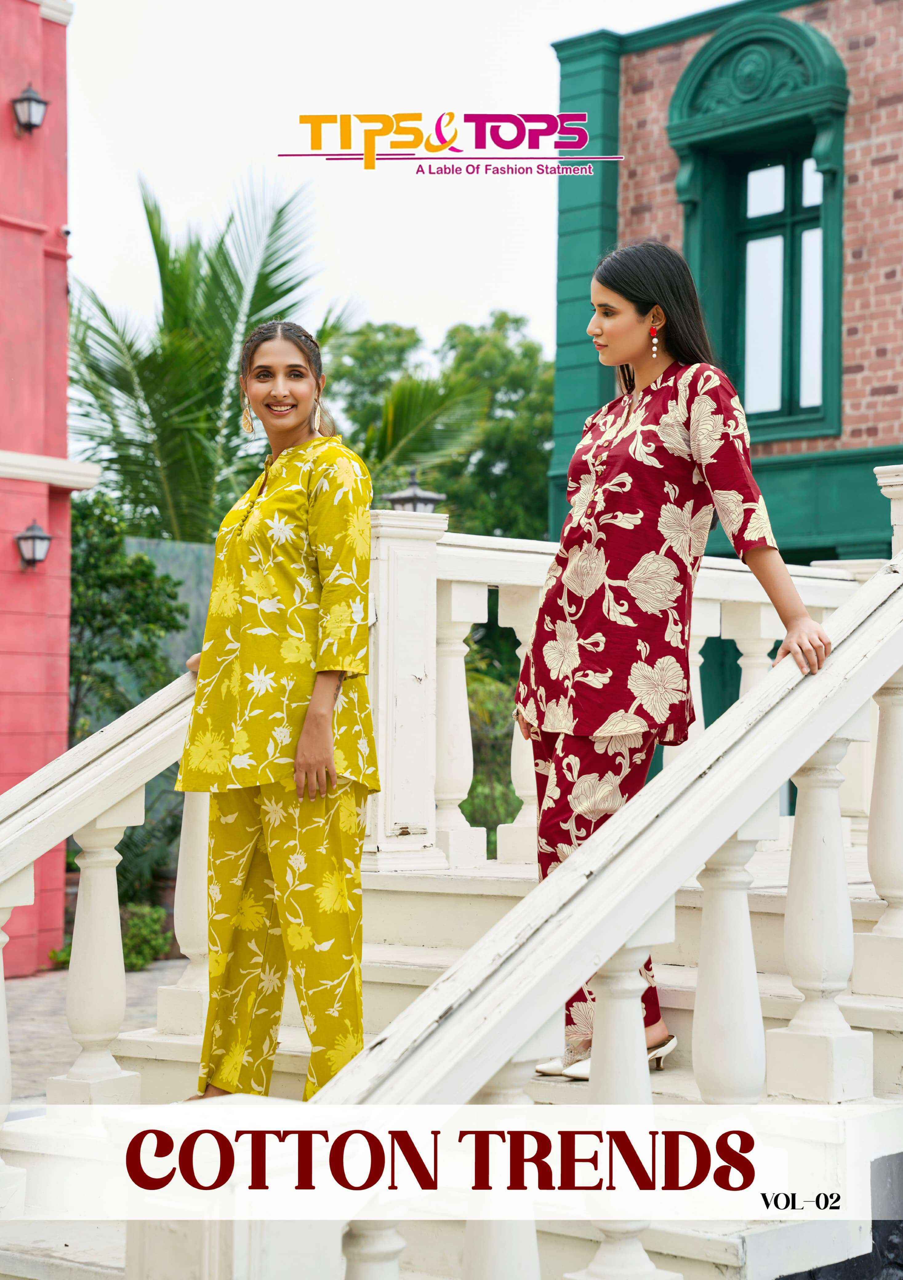 Tips & Tops Cotton Trends Vol 2 Cotton Co ord set New Catalog ( 6 pcs Catalogue )