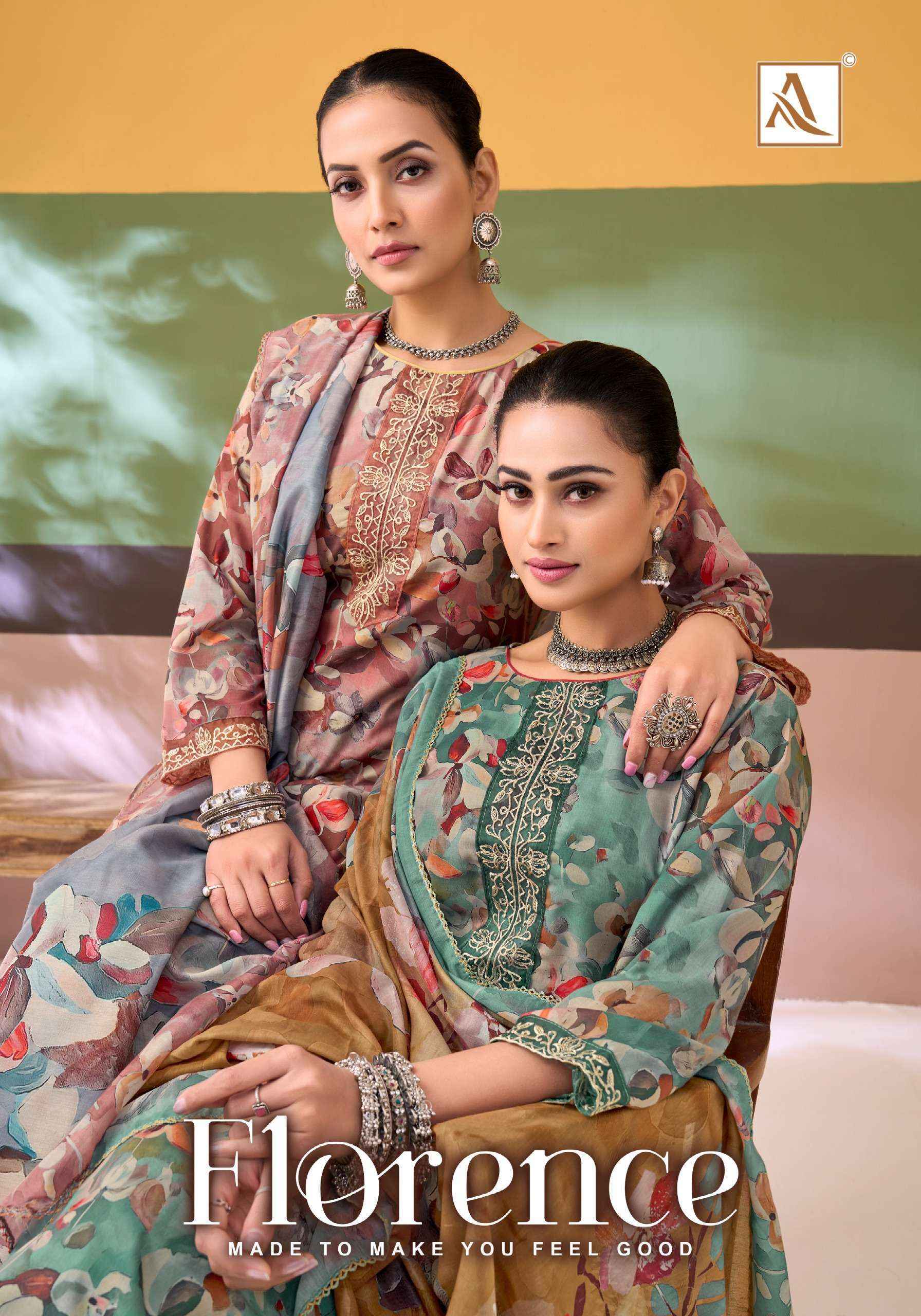 Alok Florence Cotton Ladies Dress Materials Online in India