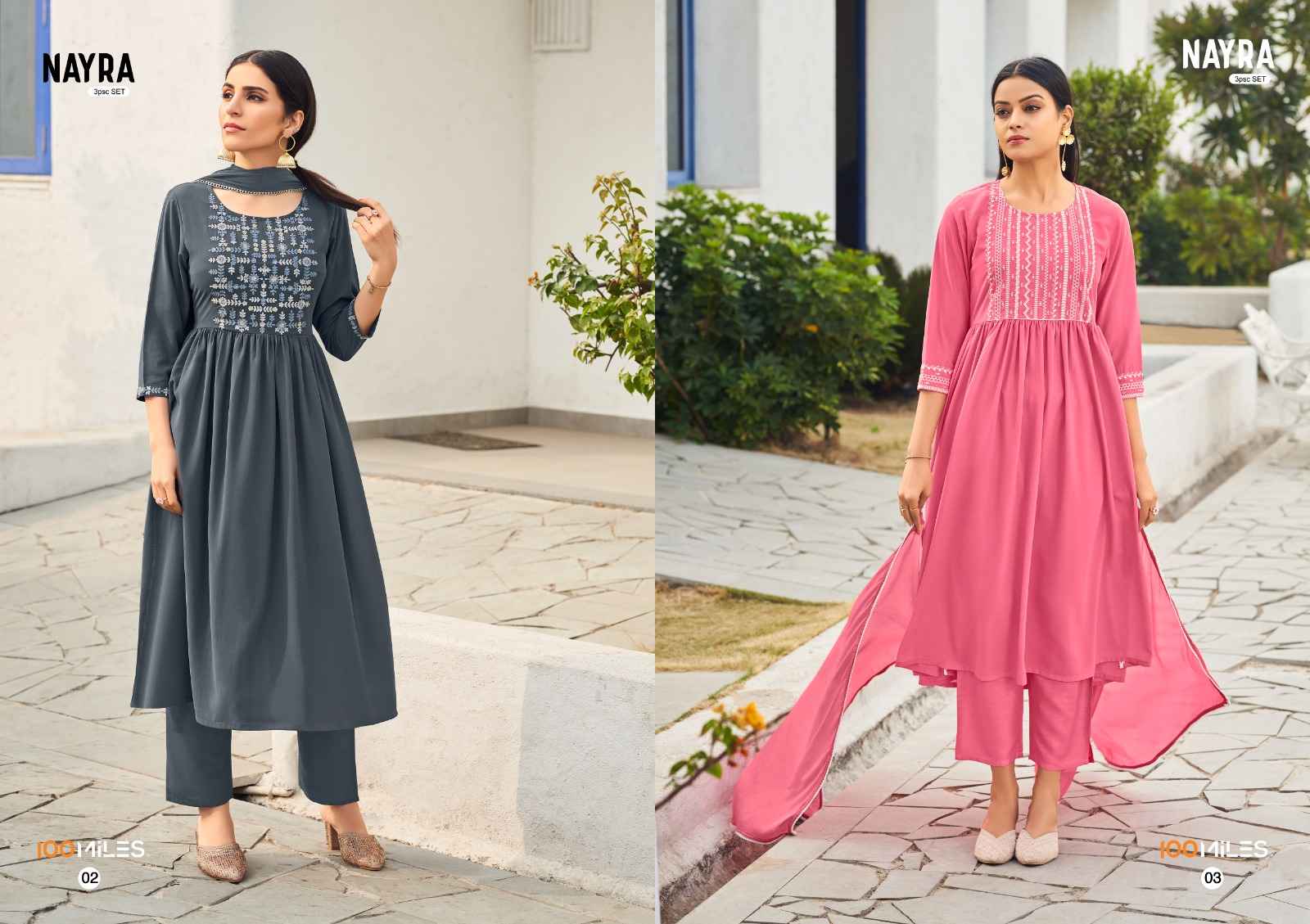 100 MILES NAYRA GEORGETTE READYMADE KURTIS CATALOG - WHOLESALE FACTORY PRICE