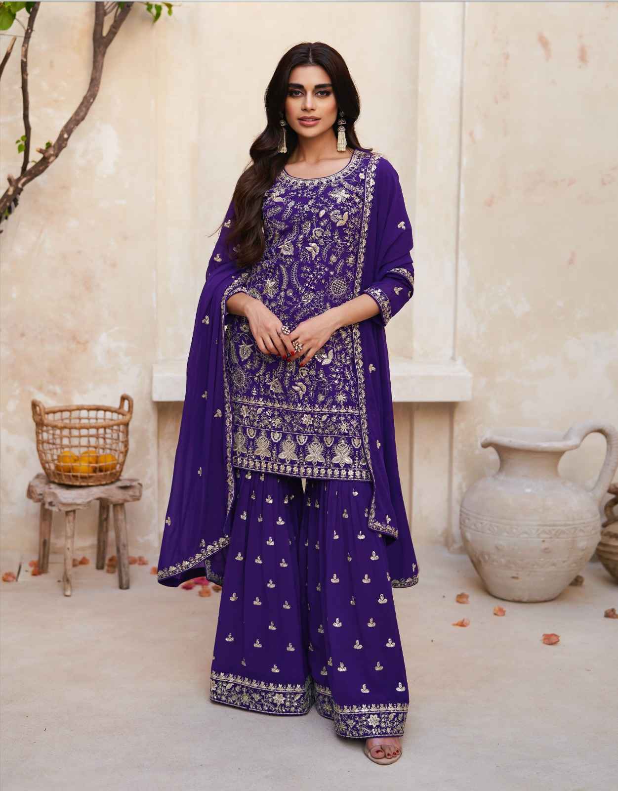 Aashirwad Creation Gulkand Zohra Readymade Georgette Dress 4 pcs Catalogue