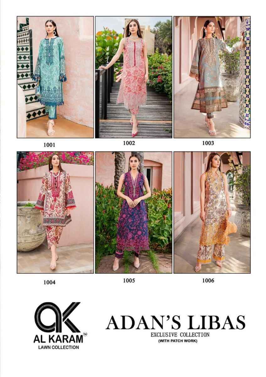 Al Karam Adans Libas Soft Cotton Dress Material Wholesale Factory Price
