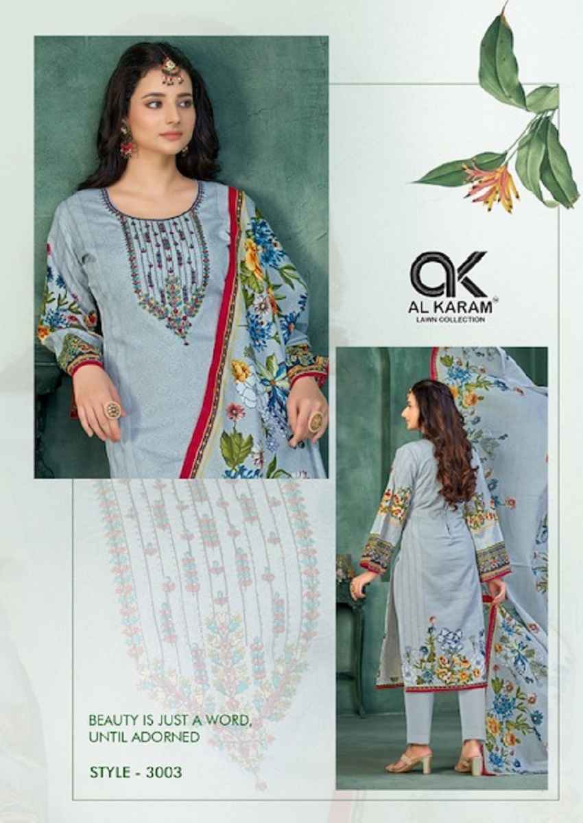 Al Karam Gulfam Vol 3 Cotton Dress Material Wholesale Factory Price