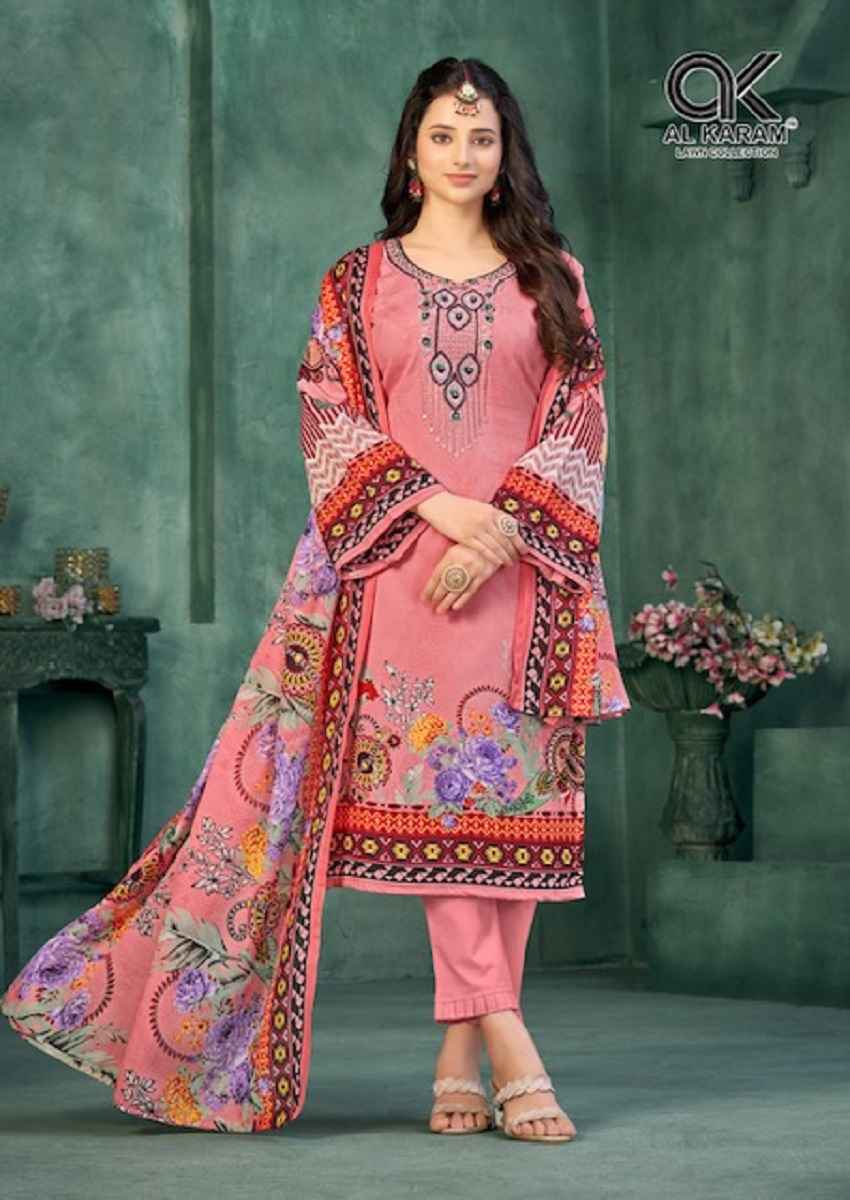 Al Karam Gulfam Vol 3 Cotton Dress Material Wholesale Factory Price