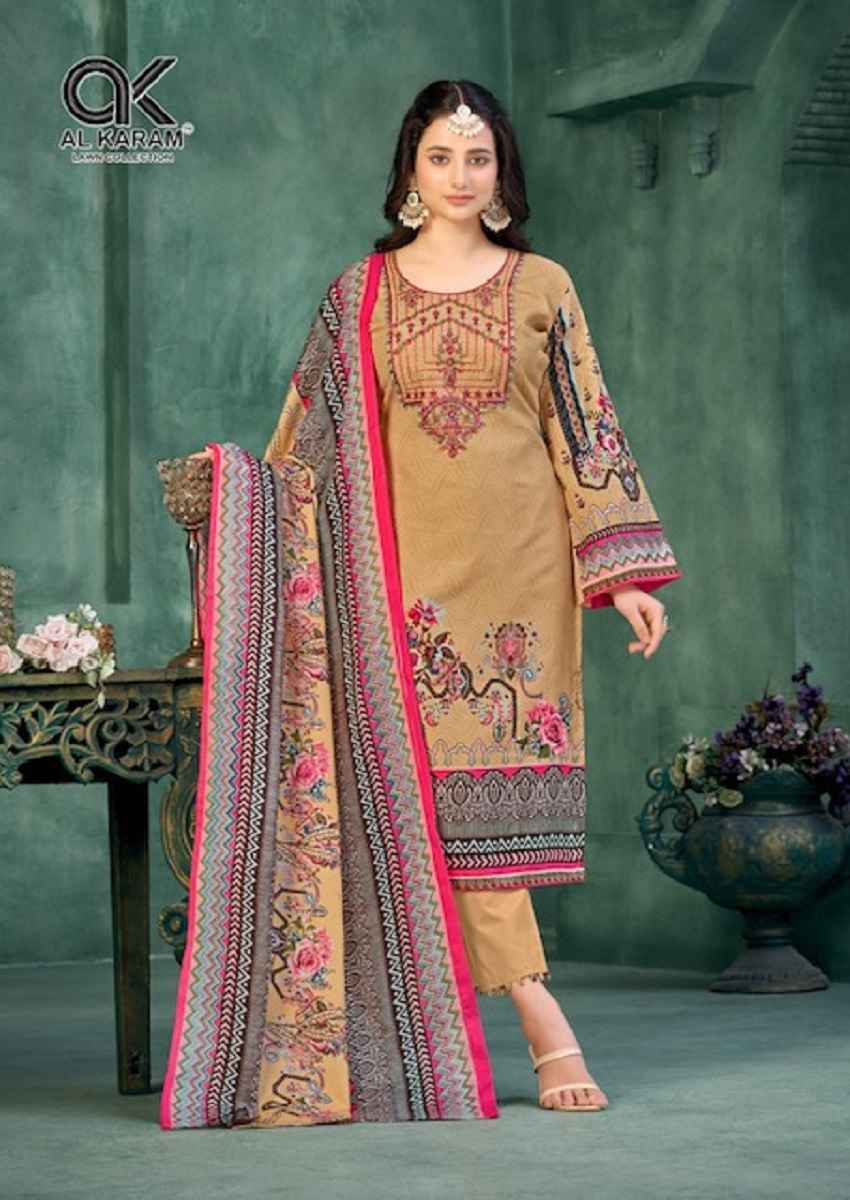 Al Karam Gulfam Vol 3 Cotton Dress Material Wholesale Factory Price