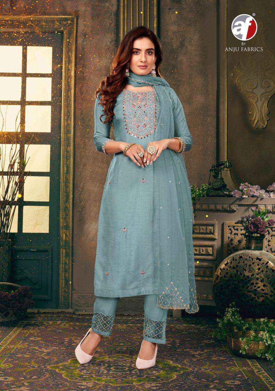 Anju Fabrics Shehnai Vol 5 Readymade Viscose Dress 6 pcs Catalogue