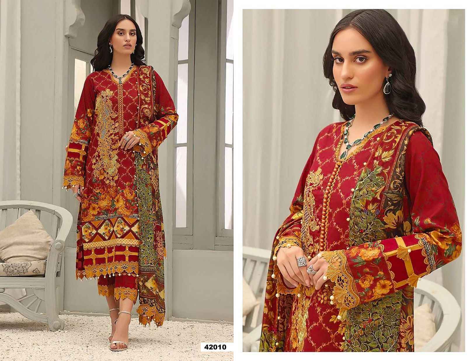 Apana Cotton Razia Sultan Vol 42 Cotton Dress Material Wholesale Factory Price