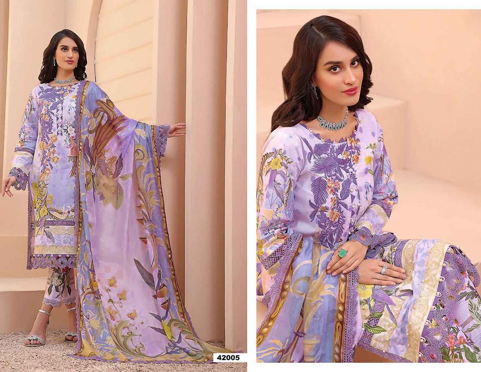 Apana Cotton Razia Sultan Vol 42 Cotton Dress Material Wholesale Factory Price