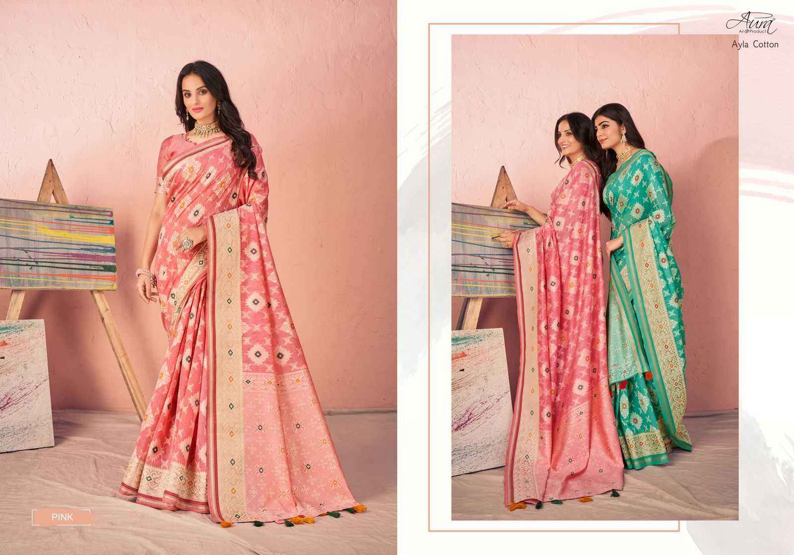 AURA SAREE AYLA COTTON COMFORTABLE TO WEAR SAREES