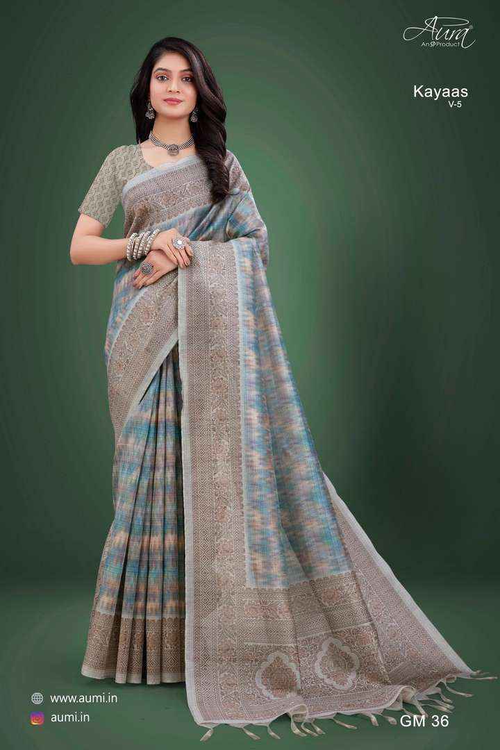 AURA SAREES KAYAAS VOL-5 BY FANCY SAREES WHOLESALE FACTORY PRICE