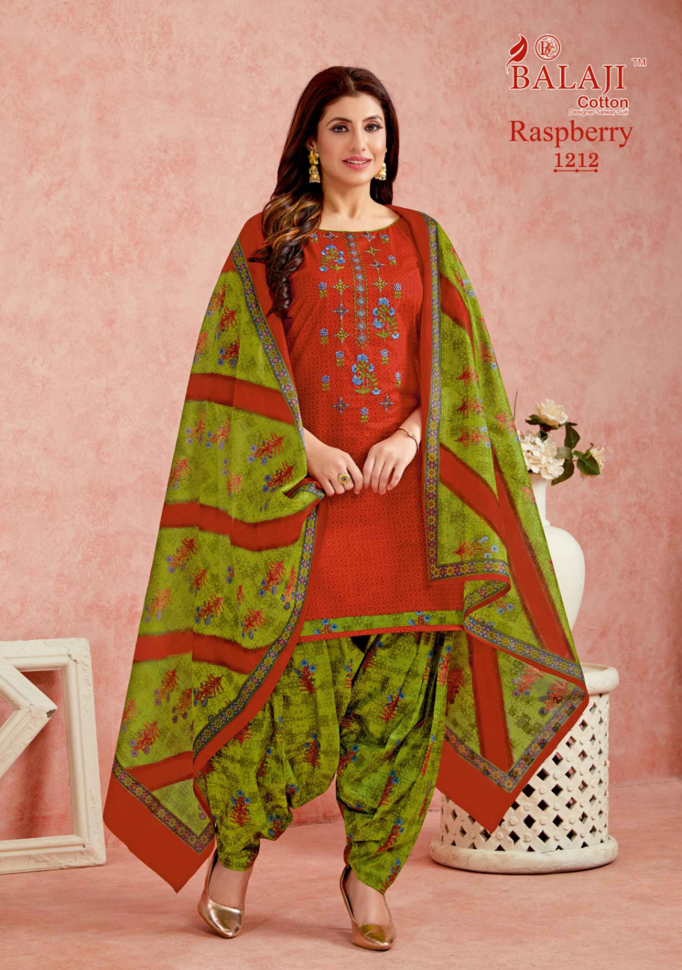 Balaji Raspberry Vol 12 Dress Material Wholesale Factory Price