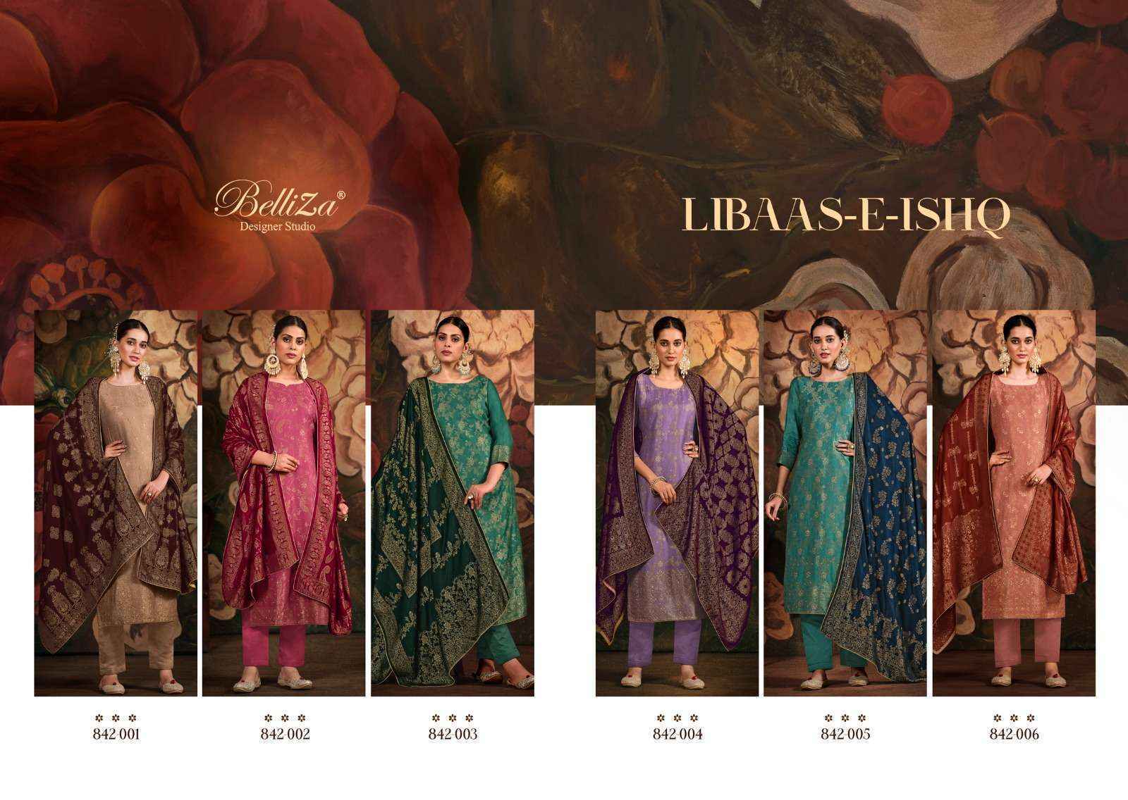 Belliza Libaas E Ishq Pashmina Dress Material 6 pcs Catalogue - Wholesale Factory