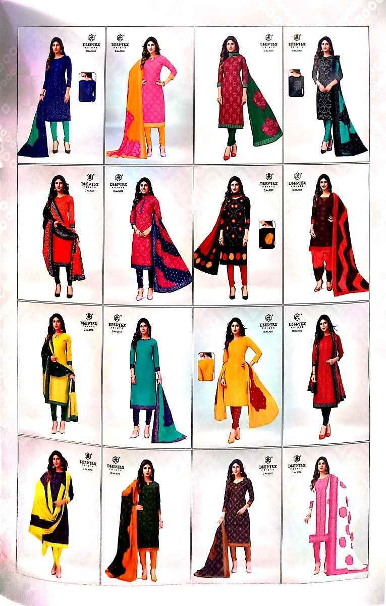 Deeptex Classic Chunari Vol 30 Bandhni Cotton Dress Material 16 pcs Catalogue - Wholesale Factory Price