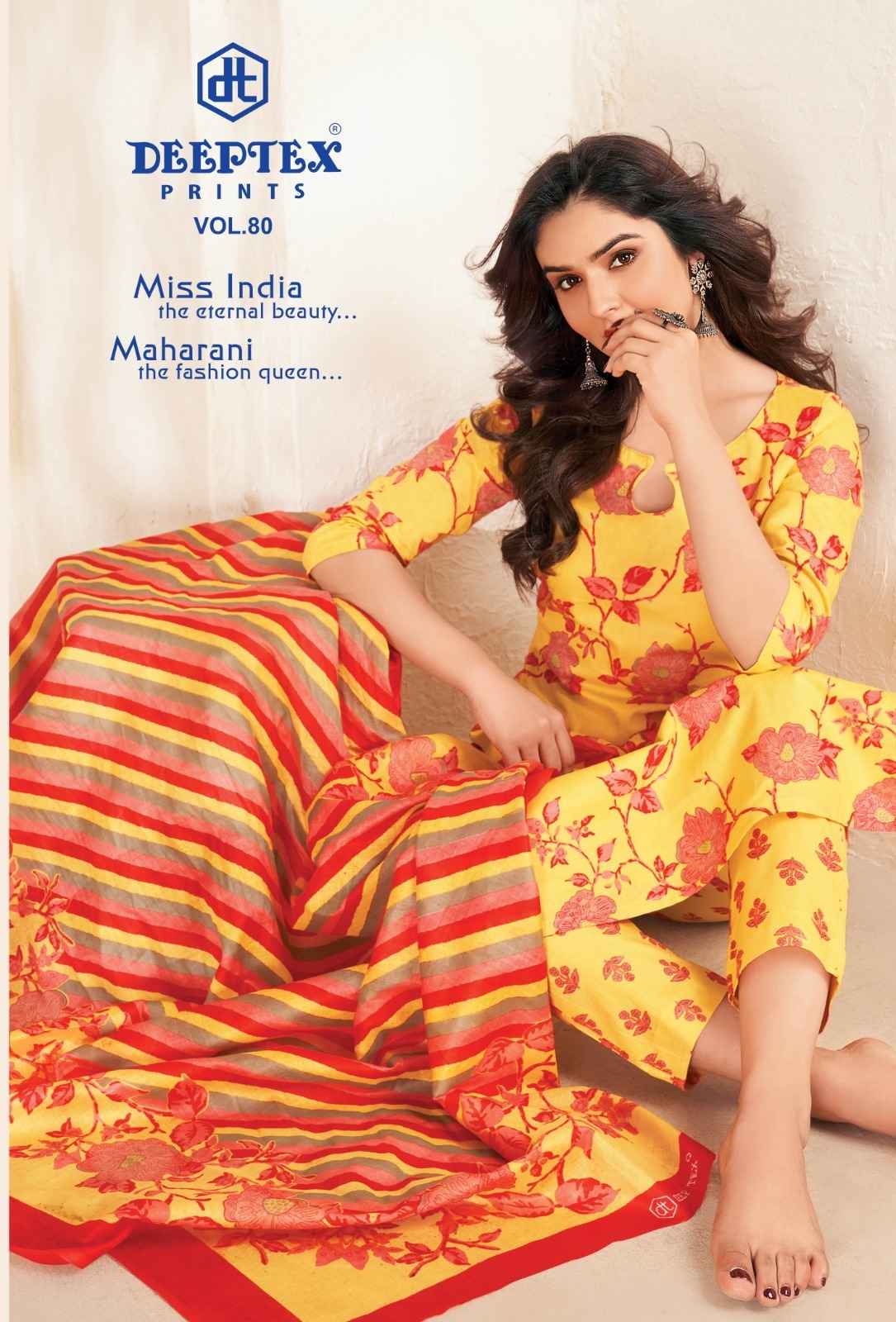 DEEPTEX MISS INDIA VOL 80 SUITS Wholesale Factory Price