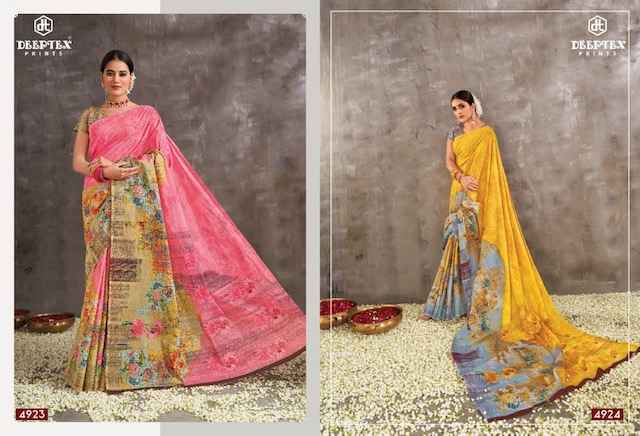 Deeptex Mother India Vol 49 Cotton Saree 30 pcs Catalogue - Wholesale Factory