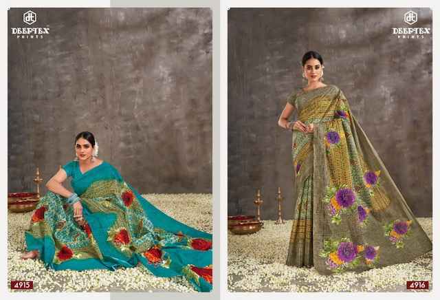 Deeptex Mother India Vol 49 Cotton Saree 30 pcs Catalogue - Wholesale Factory