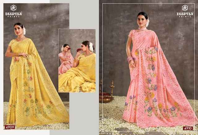 Deeptex Mother India Vol 49 Cotton Saree 30 pcs Catalogue - Wholesale Factory