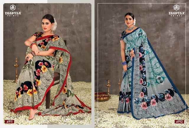 Deeptex Mother India Vol 49 Cotton Saree 30 pcs Catalogue - Wholesale Factory