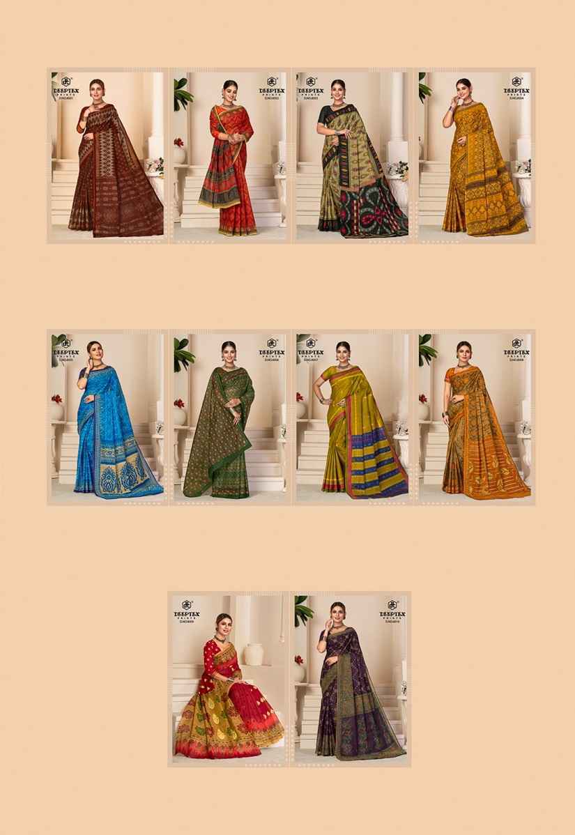 Deeptex Prime Time Vol 8 Cotton Saree Latest Catalog Wholesale Price