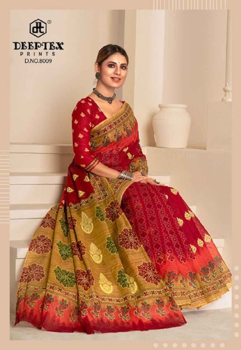 Deeptex Prime Time Vol 8 Cotton Saree Latest Catalog Wholesale Price