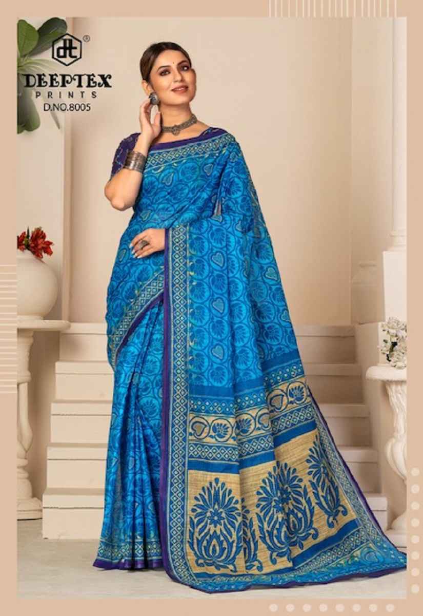 Deeptex Prime Time Vol 8 Cotton Saree Latest Catalog Wholesale Price