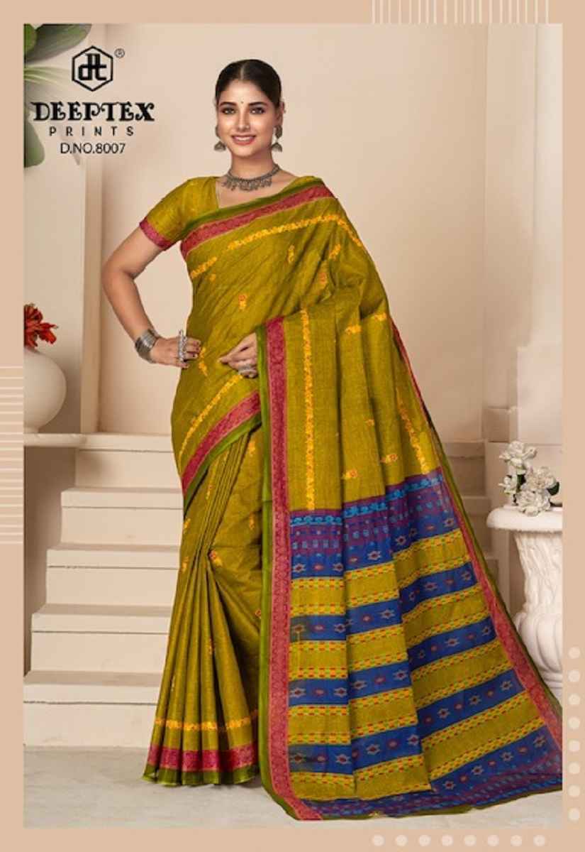 Deeptex Prime Time Vol 8 Cotton Saree Latest Catalog Wholesale Price