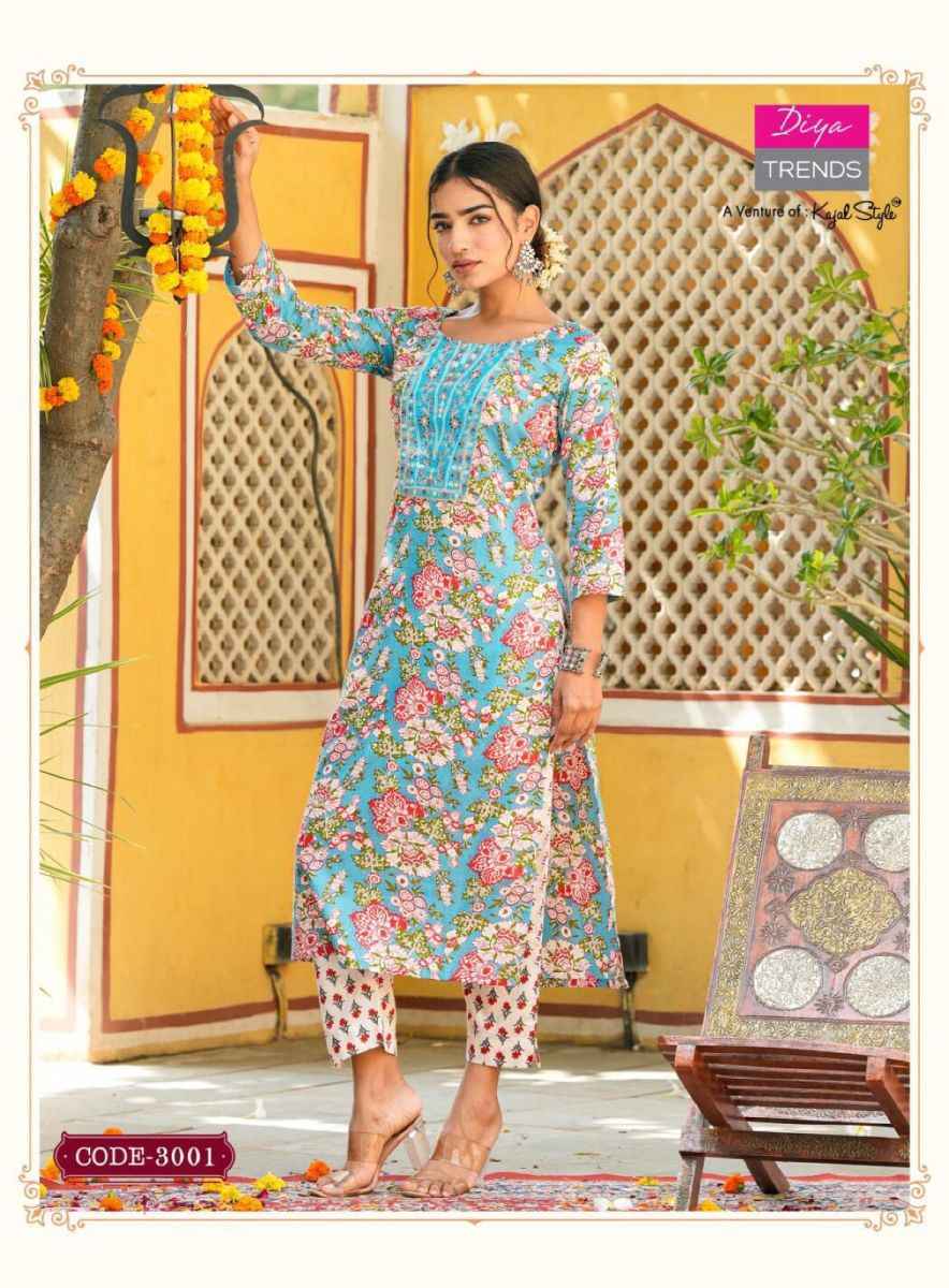 Diya Trends Cotton Candy Vol 3 Cotton Kurti With Pant 8 pcs Catalogue - Wholesale Factory Surat