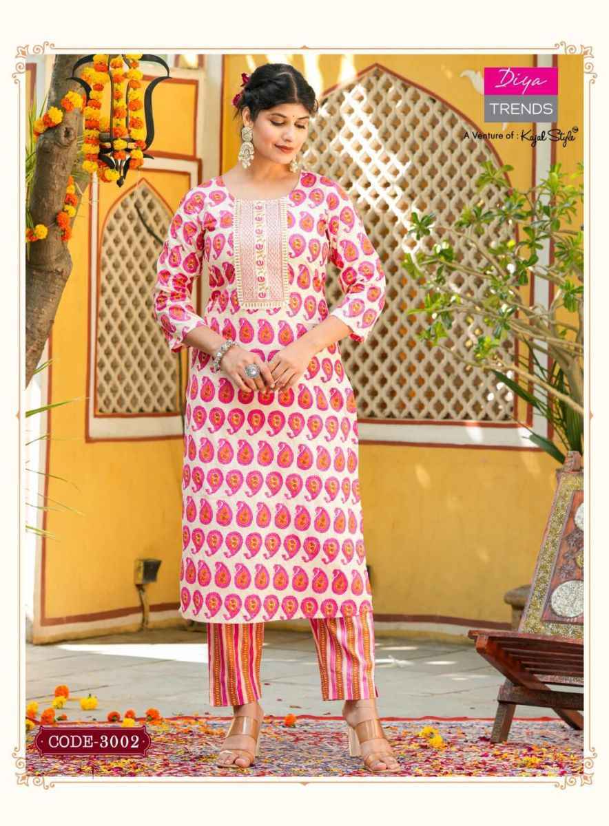 Diya Trends Cotton Candy Vol 3 Cotton Kurti With Pant 8 pcs Catalogue - Wholesale Factory Surat