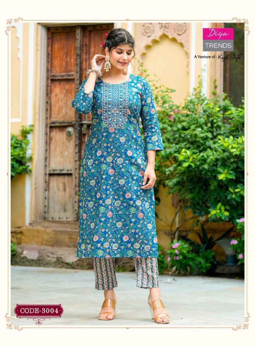 Diya Trends Cotton Candy Vol 3 Cotton Kurti With Pant 8 pcs Catalogue - Wholesale Factory Surat