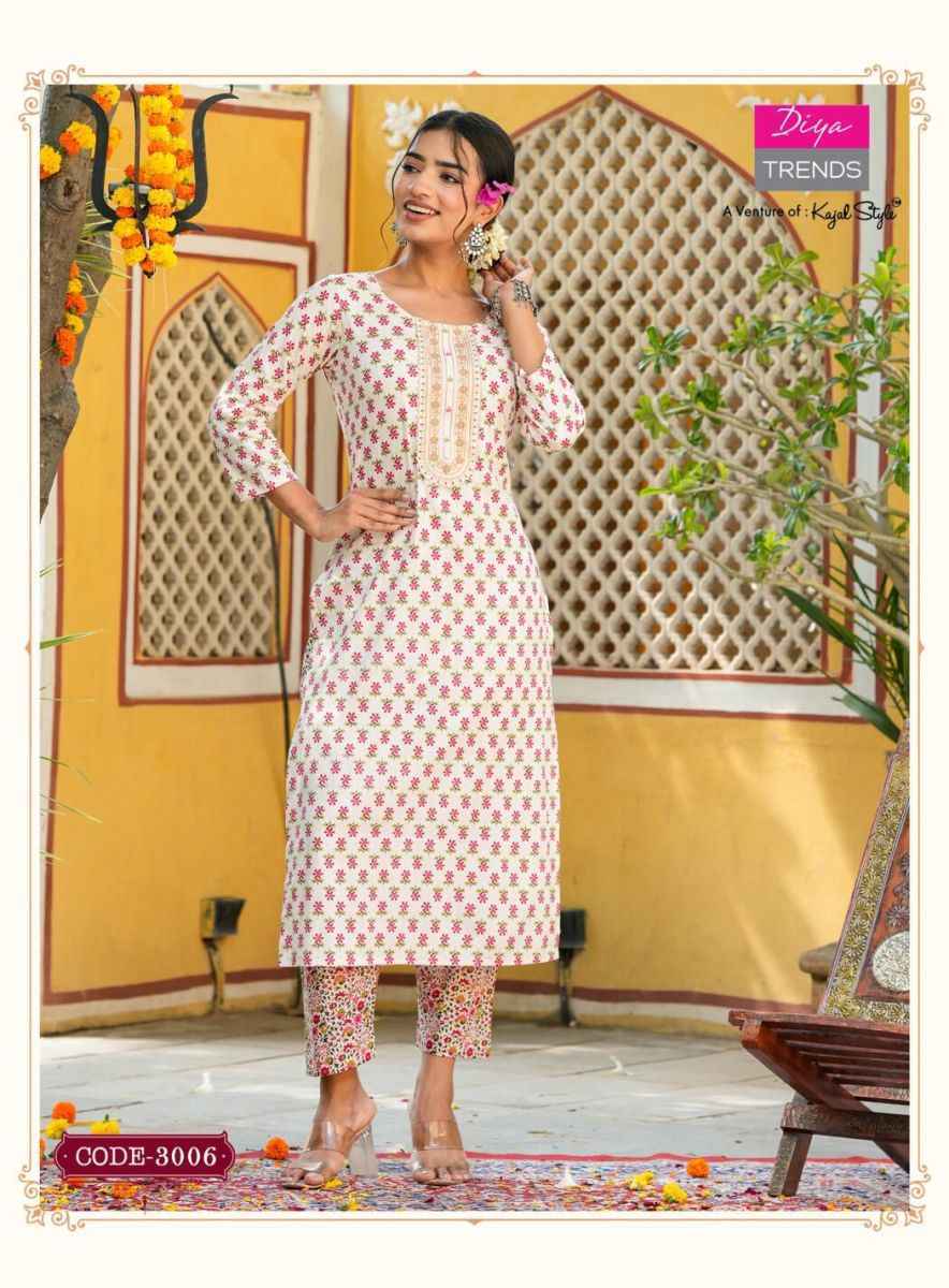 Diya Trends Cotton Candy Vol 3 Cotton Kurti With Pant 8 pcs Catalogue - Wholesale Factory Surat