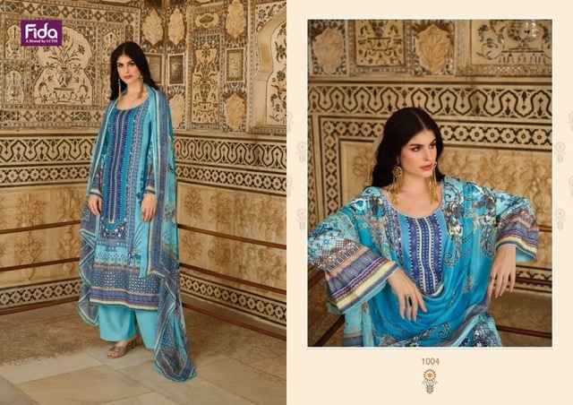 Fida Elvi Pashmina Dress Material 6 pcs Catalogue - Wholesale Factory