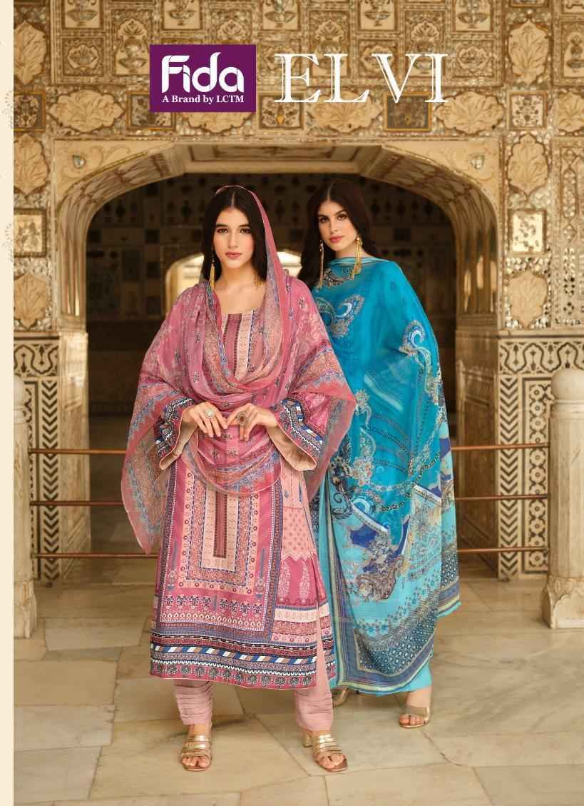 Fida Elvi Pashmina Dress Material 6 pcs Catalogue - Wholesale Factory