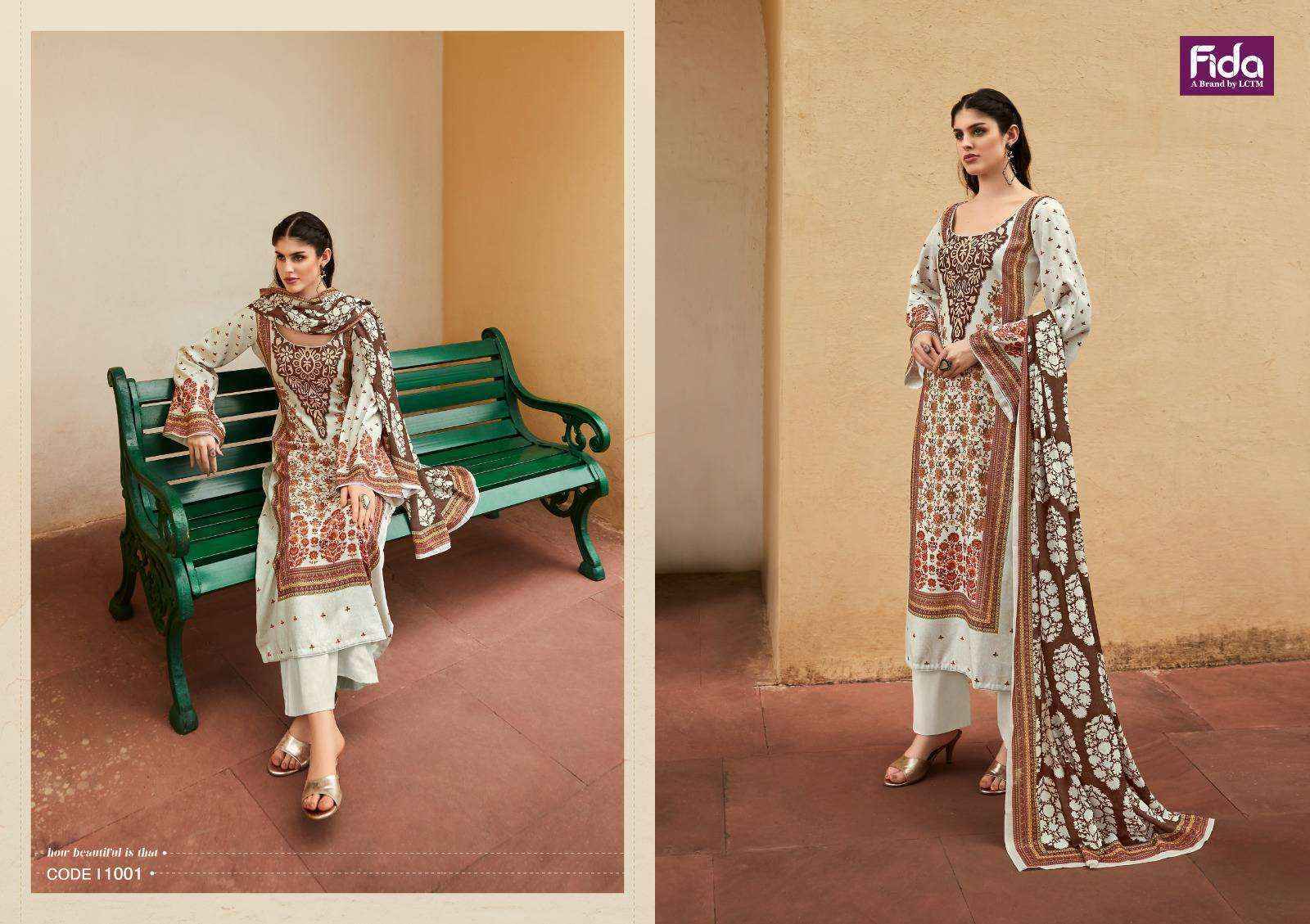 Fida Gulzaar Pashmina Dress Material 6 pcs Catalogue - Wholesale Factory Outlet