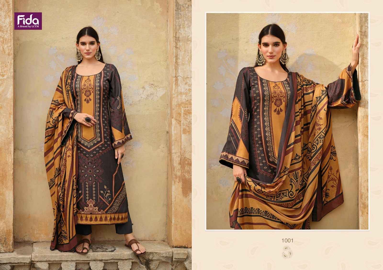 Fida Zaara Pashmina Dress Material 6 pcs Catalogue - Wholesale Factory Outlet