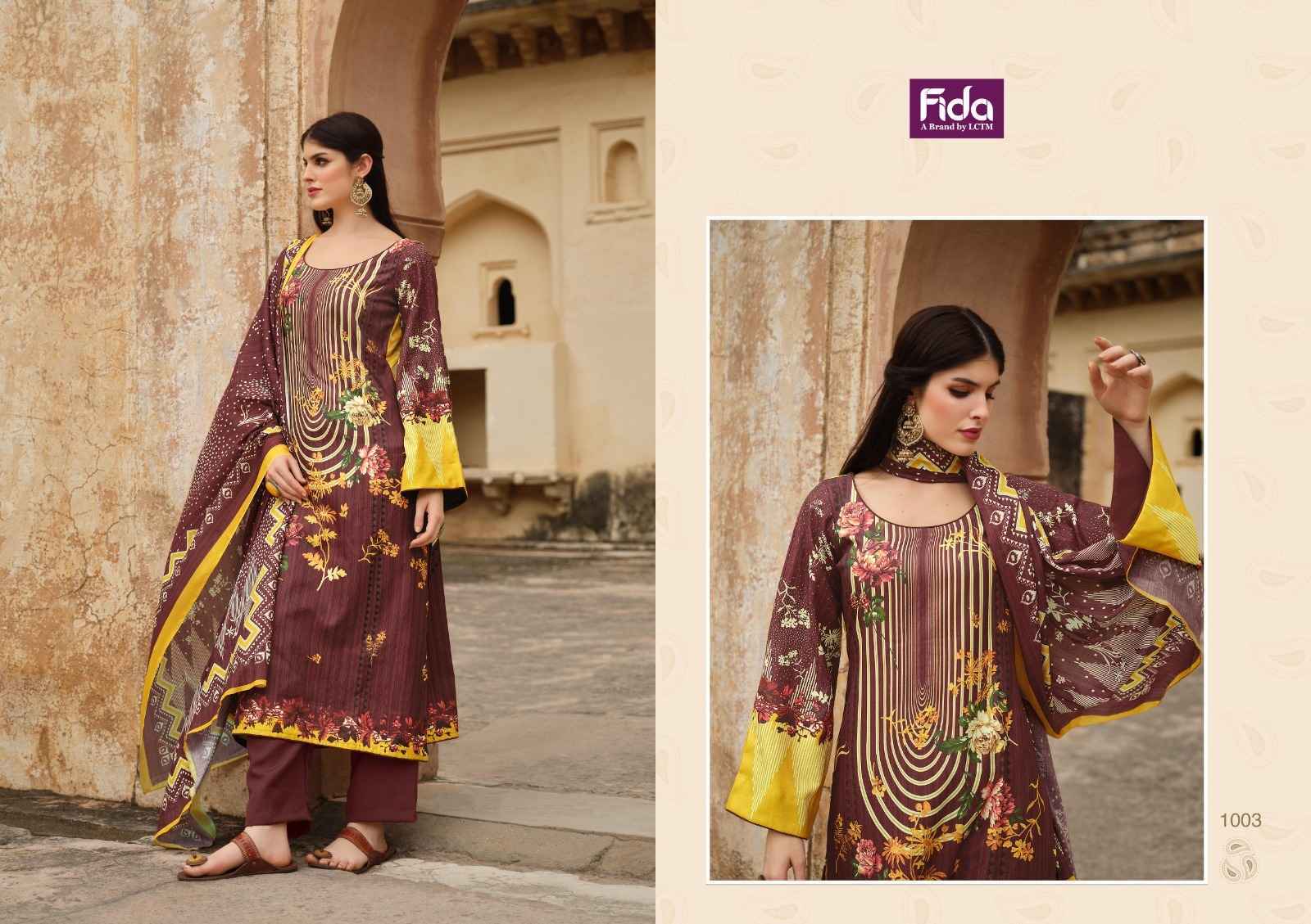 Fida Zaara Pashmina Dress Material 6 pcs Catalogue - Wholesale Factory Outlet