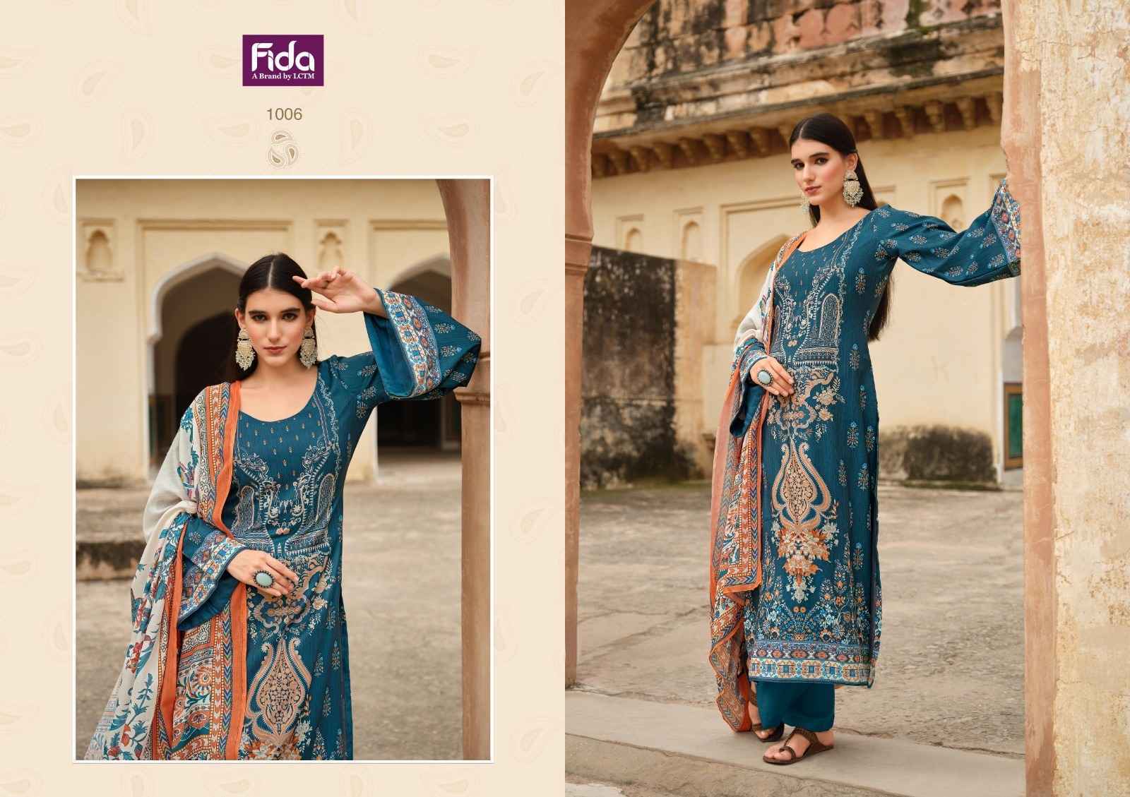 Fida Zaara Pashmina Dress Material 6 pcs Catalogue - Wholesale Factory Outlet