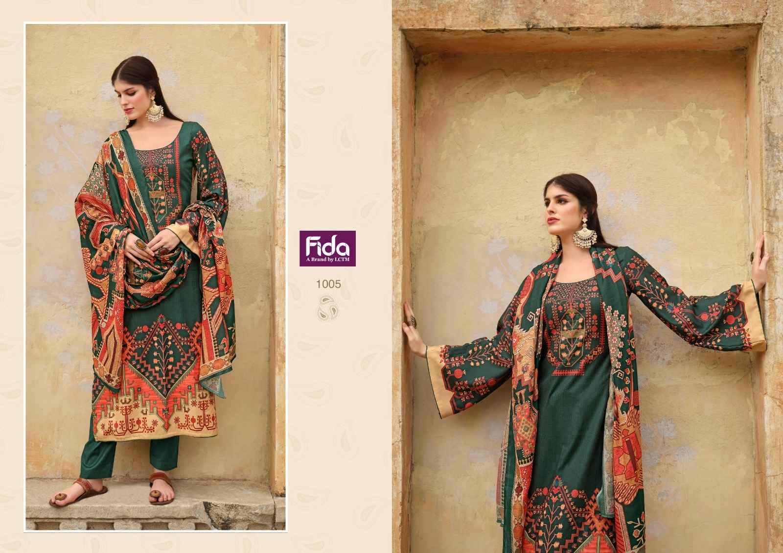 Fida Zaara Pashmina Dress Material 6 pcs Catalogue - Wholesale Factory Outlet